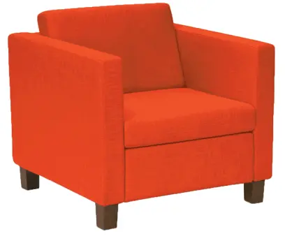 BOGA - 1 sedací souprava, koženka SK 4 - koženka oranžová